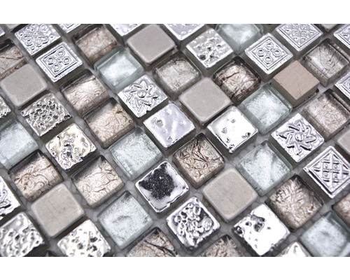 Plăci de mozaic din sticlă și piatră