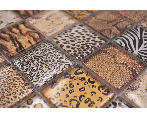 Plăci de mozaic cu model de piele de animal