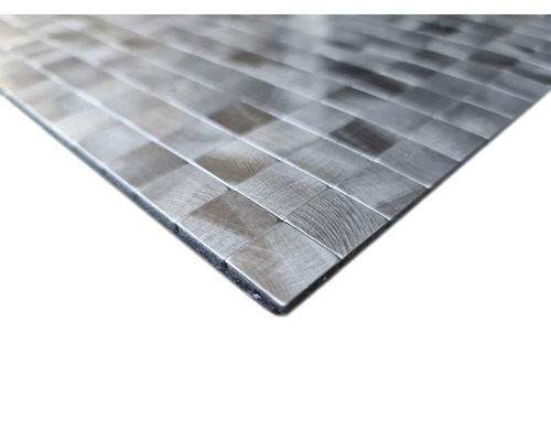 Placă de mozaic metalică cu model pătrat