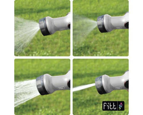 Duș multifuncțional cu diferite moduri de pulverizare pentru furtunuri de grădină