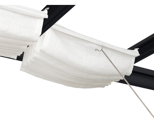 Copertină pergolă cu tijă de tracțiune