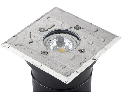 Spot încastrat în podea din oțel inoxidabil cu lumină LED