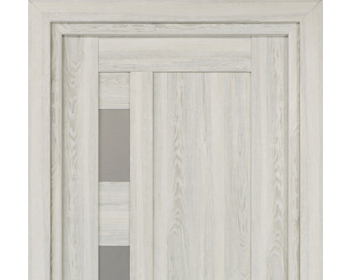 Ușă din lemn cu inserție de sticlă