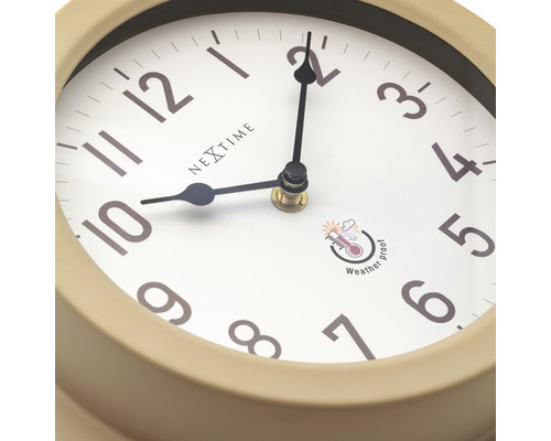Ceas de perete Nextime cu protecție împotriva intemperiilor