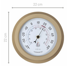 Termometru rezistent la intemperii cu diametrul de 22 centimetri