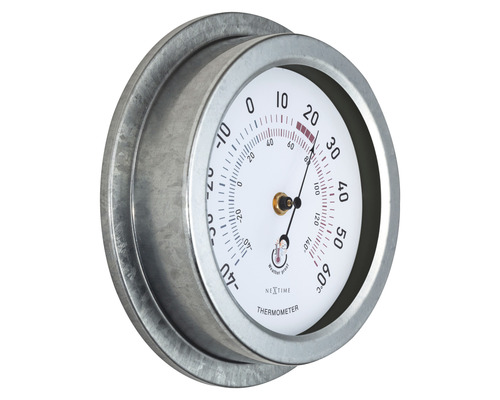 Termometru Nextime rezistent la intemperii cu scară de temperatură în grade Celsius și Fahrenheit