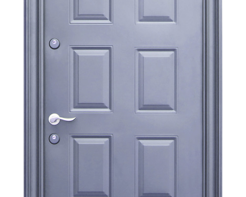 Ușă metalică cu mâner și încuietoare