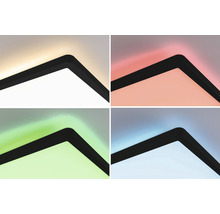 Panou cu LED integrat Auria 23W 2000 lumeni 58x20 cm, lumină RGBW, montaj aplicat, negru, cu telecomandă-thumb-3 Panou cu LED integrat Auria 23W 2000 lumeni 58x20 cm, lumină RGBW, montaj aplicat, negru, cu telecomandă-thumb-3