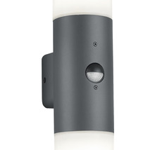 Lumină de perete exterioară gri cu senzor de mișcare