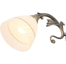 Aplică perete interior vintage Isra E27 max. 1x15W, bronz antichizat