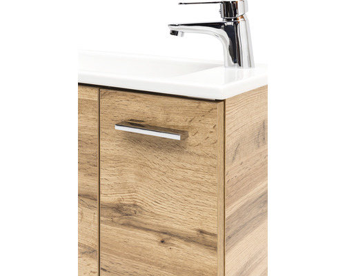 Dulap de bază pentru lavoar cu lavoar și robinet