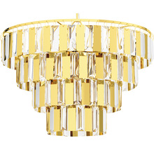Candelabru cu mai multe niveluri cu sticlă de cristal