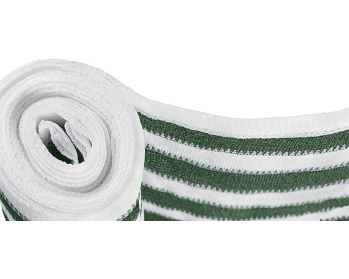 Protecție vizuală Konsta HDPE,180g/m2, 5x0,9 m verde/alb Bordură de gazon rulată cu dungi