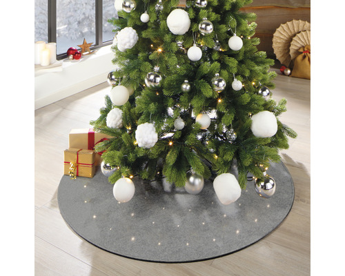 Pom de Crăciun cu suport, globuri și cadouri