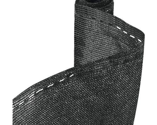 Protecție vizuală Konsta HDPE 180g/m2 5x1 m antracit Bandă de confidențialitate pe rolă