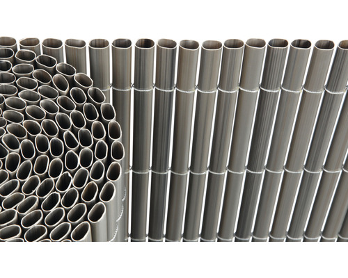 Protecție vizuală Konsta PVC oval 3x0,9 m gri închis Gard metalic cu stâlpi ovali