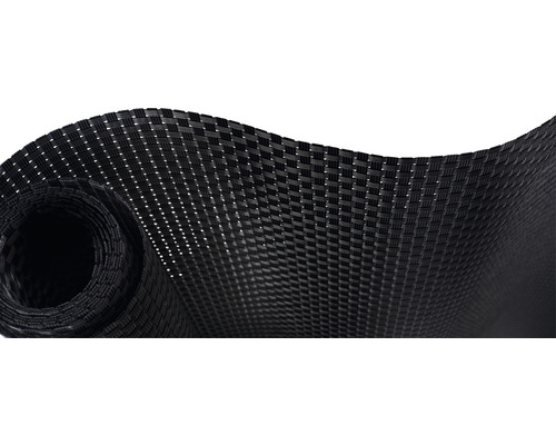 Protecție vizuală Konsta PVC 850g/m2, 3x0,9 m negru Material rulou negru cu structură țesută