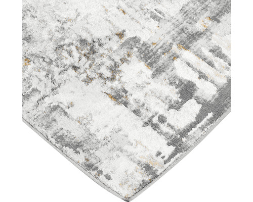 Covor cu model abstract în gri și alb