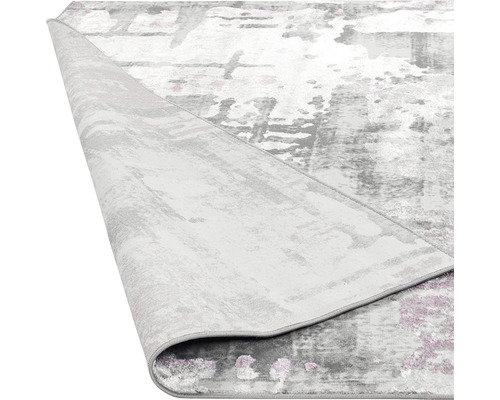 Covor gri-alb cu model abstract