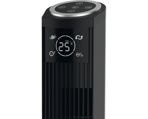 Ventilator tip turn cu afișaj digital al temperaturii