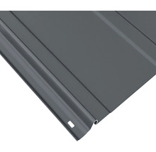 Vedere detaliată a unei table trapezoidale pentru acoperișuri