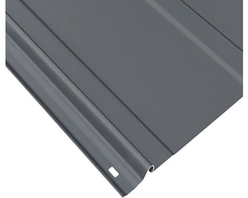 Vizualizare detaliată a unei plăci profilate din metal