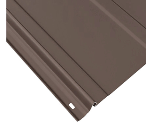 Vizualizare detaliată a unei singure plăci de tablă profilată