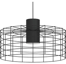 Lumină suspendată cu cadru metalic negru