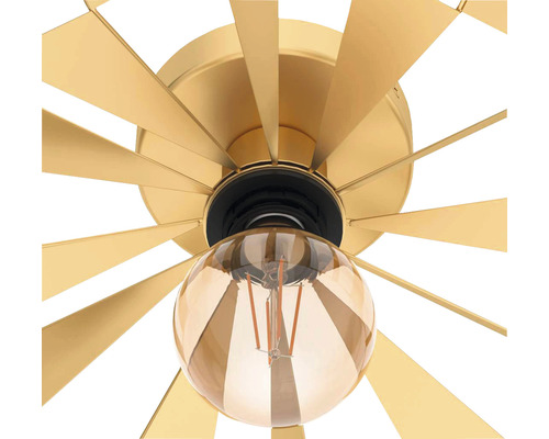 Plafonieră aurie cu bec