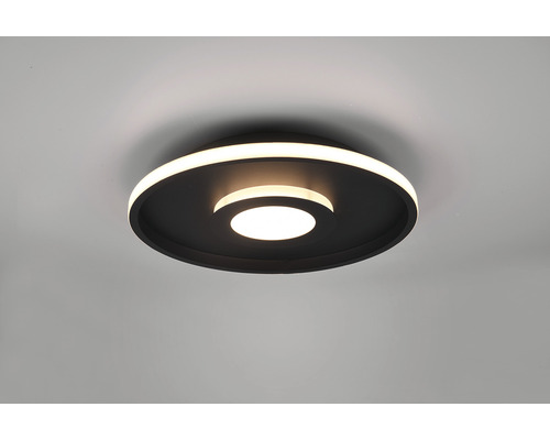 Plafonieră LED neagră cu formă rotundă