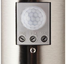 Aplică exterior Chorus E27 max. 1x20W, senzor de mișcare, IP44, oțel inoxidabil