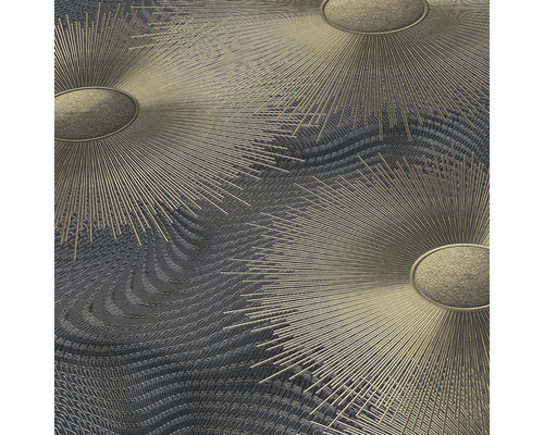 Tapet cu model abstract și accente metalice