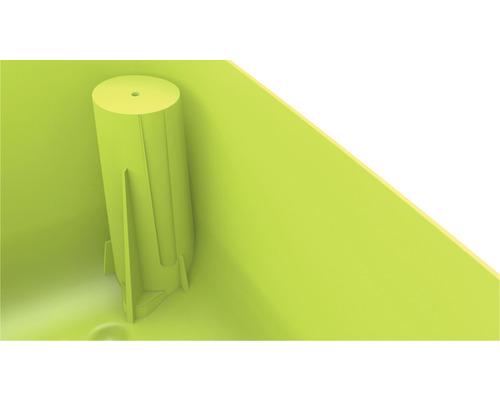 Interiorul unui jardiniere cu sistem de irigare