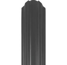 Şipcă metalică gard Bravo 2000x90x0,40 mm gri lucios-thumb-1