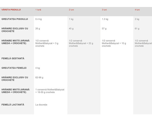 Ghid de hrănire pentru pisoi în funcție de vârstă și greutate