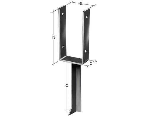 Suport stâlp cu dimensiuni
