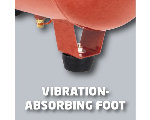 Imagine detaliată a piciorului compresorului cu amortizarea vibrațiilor