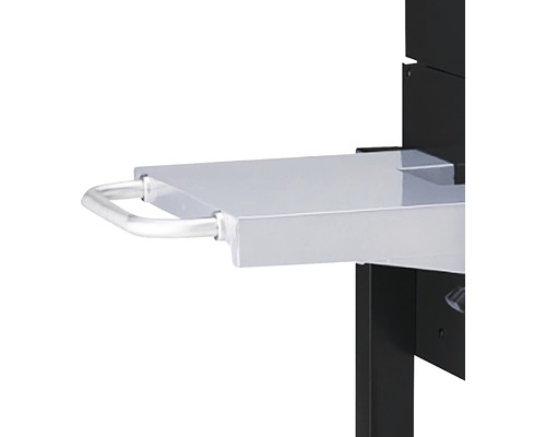 Grătar cu spațiu de depozitare și mâner