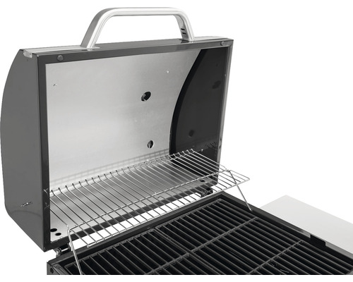 Grătar deschis cu cărbune cu grătar de grătar