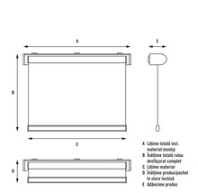 Rulou semitransparent T8 uni albastru închis 210x190 cm-thumb-1 Rulou semitransparent T8 uni albastru închis 210x190 cm-thumb-1