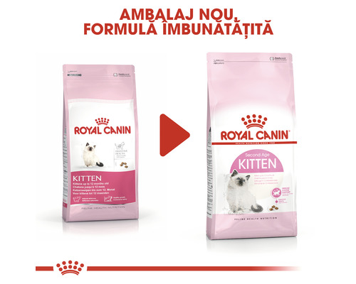 Royal Canin Kitten hrană uscată pentru pisici ambalajul produsului