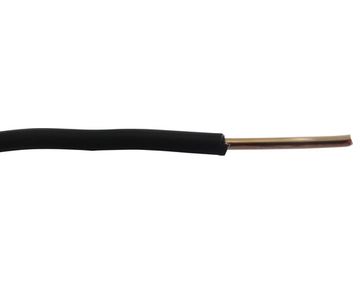 Conductor FY (H07V-U) 2,5mm² negru, inel 100m Cablu electric cu izolație