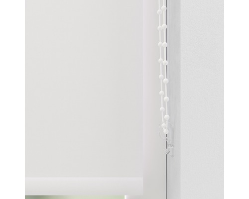 Rulouri albe de fereastră cu lanț de operare