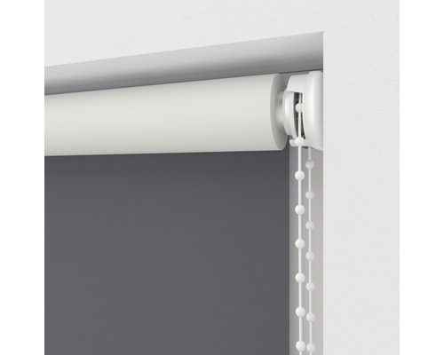 Rulou gri cu lanț pentru decorarea ferestrelor