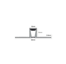 Desen tehnic al unui profil de aluminiu cu dimensiuni