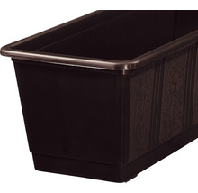 Jardinieră Geli standard, plastic, 80x17x14 cm, maro