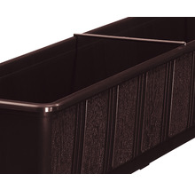 Jardinieră Geli standard, plastic, 100x17x14 cm, maro