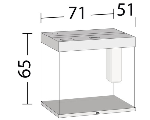 Imagine cu un acvariu cu dimensiuni