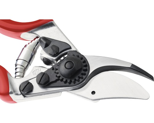 Foarfecă de grădină cu lamă de oțel și mâner roșu