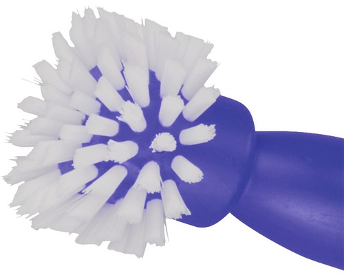 Cap de perie de toaletă cu peri albi